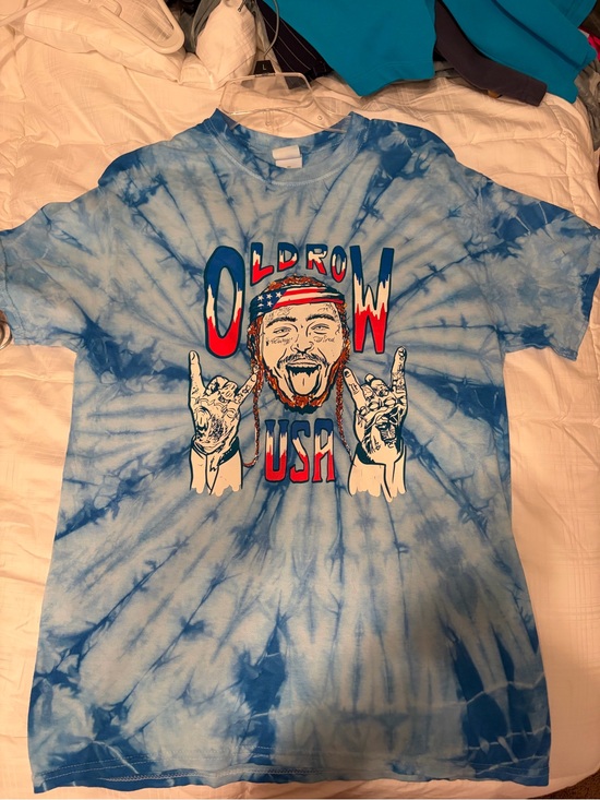 Tops - USA Tie-Dye Post Malone Graphic Tee